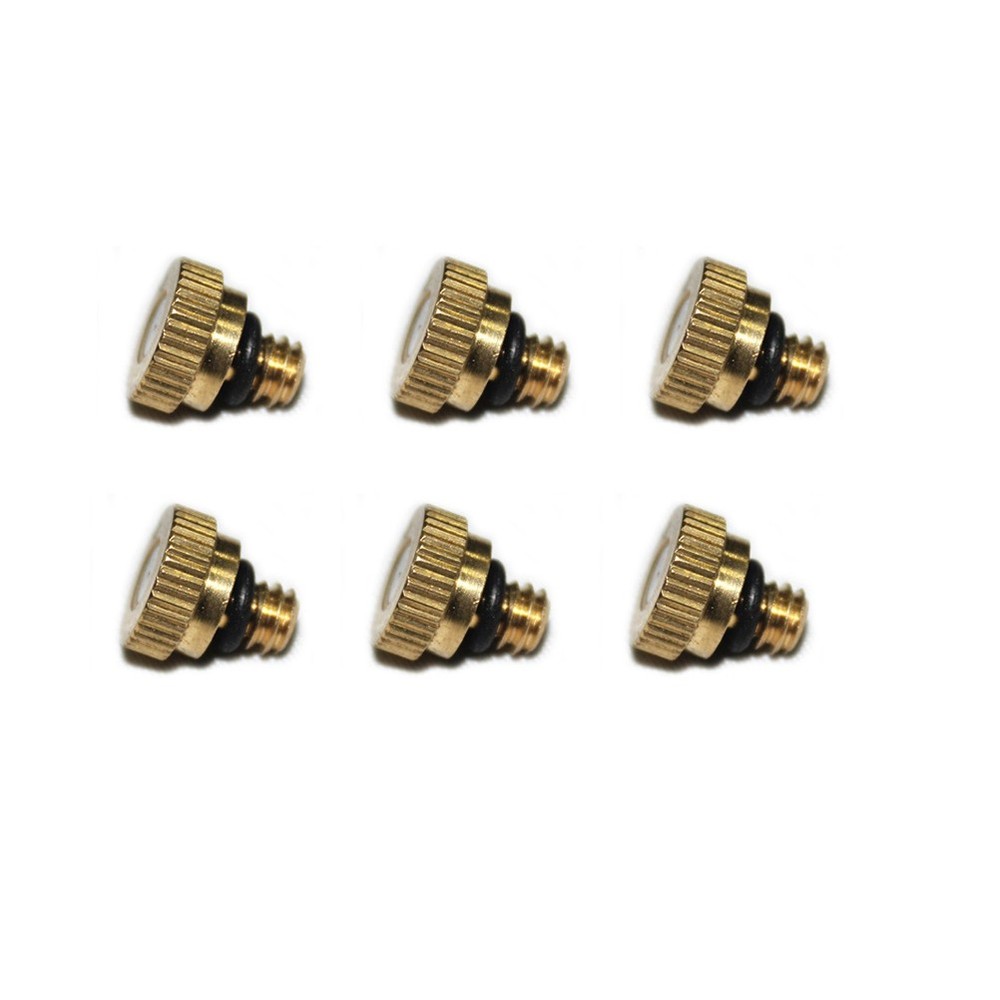 21 Pcs Copper Nozzle Sprayers Irrigation Atomization Drippers Black Golden Set