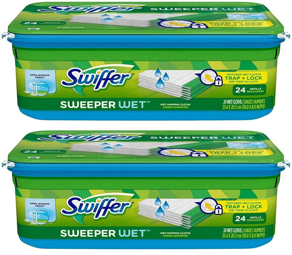 Wet Mopping Cloth Refill Open Window Fresh Pack Swiffer Sweeper cloths