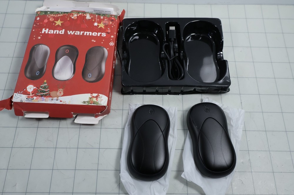 2-pk Magnetic Rechargeable Hand Warmers Type C Interface NEW Packaging Handling