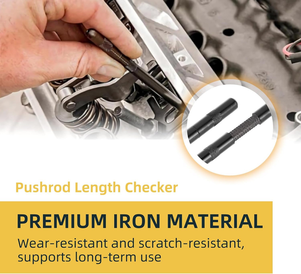 Pushrod Length Checker Tool | 6.8–7.8 in Adjustable | Iron Measuring Tool