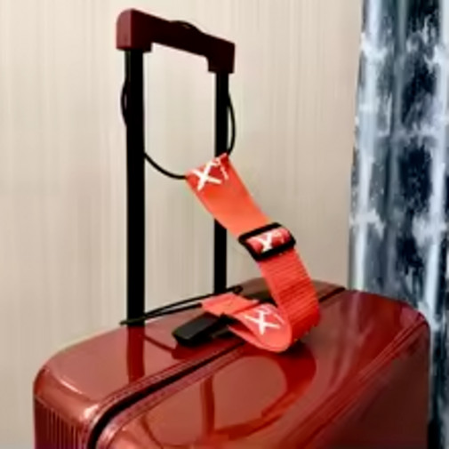Aircraft printed nylon luggage fixed strap with one pack