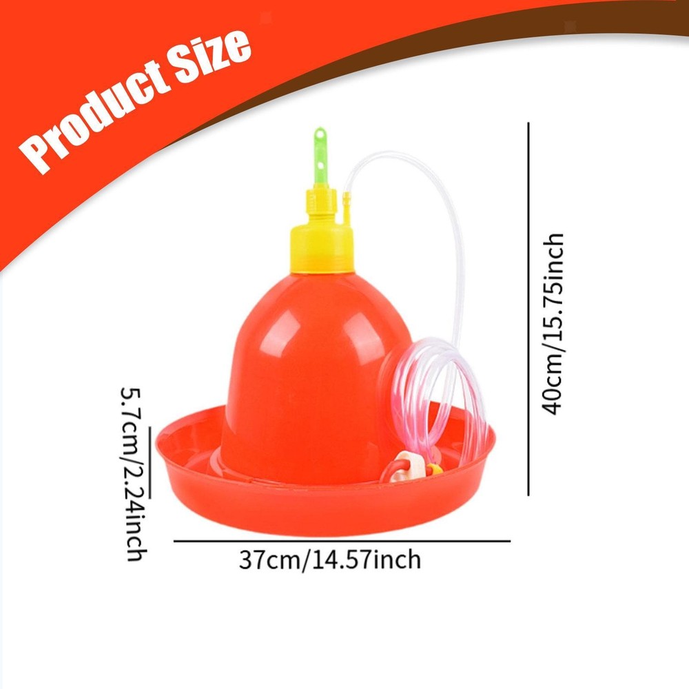 Automatic Poultry Drinker Waterer Chicken Waterer Chicken Coop Accessories Water