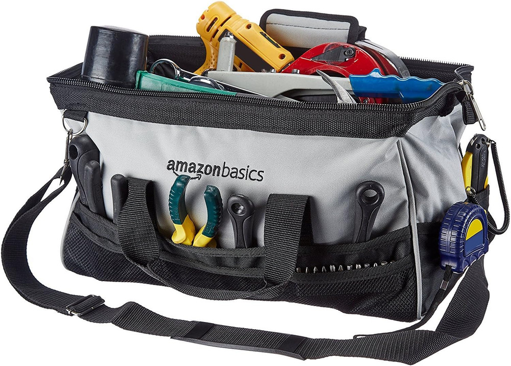 Durable Wear-Resistant Tool Storage Bag with Adjustable Shoulder Strap, Portable