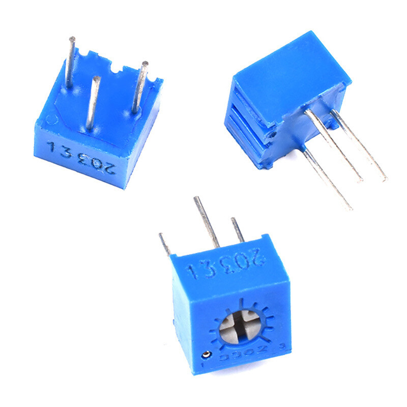 Potentiometer 3362P Variable Resistors Preset Trimmer Pot 100 ohm - 1M ohm Value