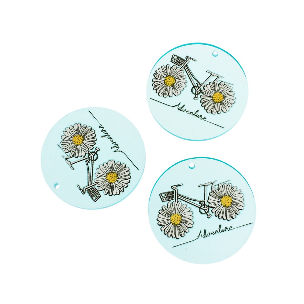 4 Adventure Acrylic Charms - K014