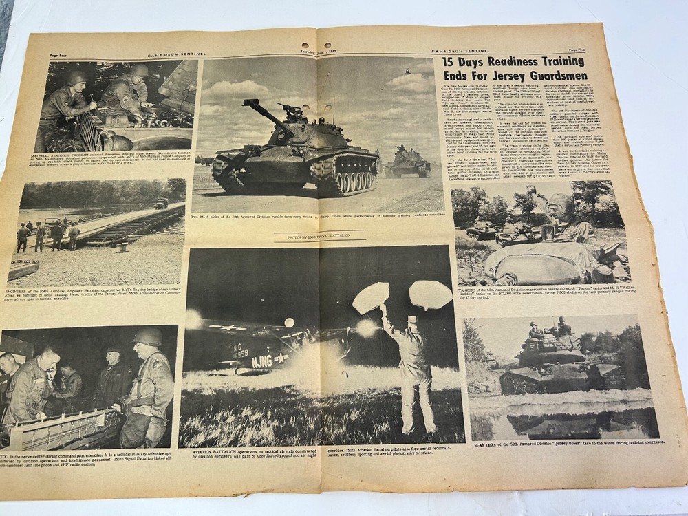 1965 US 1st Army Camp Drum Base Newspaper