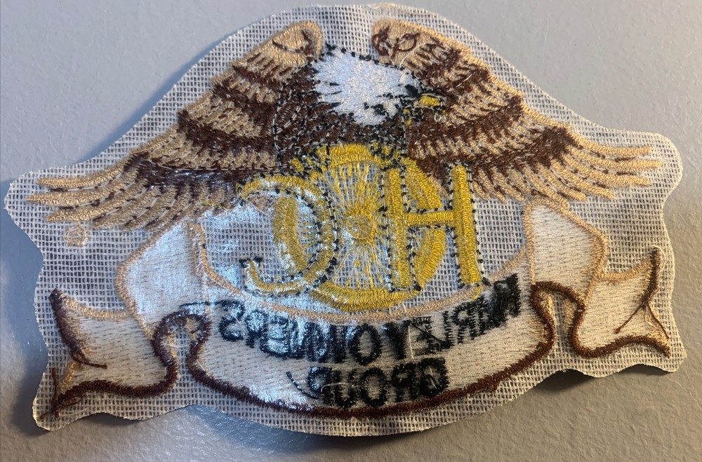 Eagle Gold Patch HOG Harley Davidson Owners Group USA