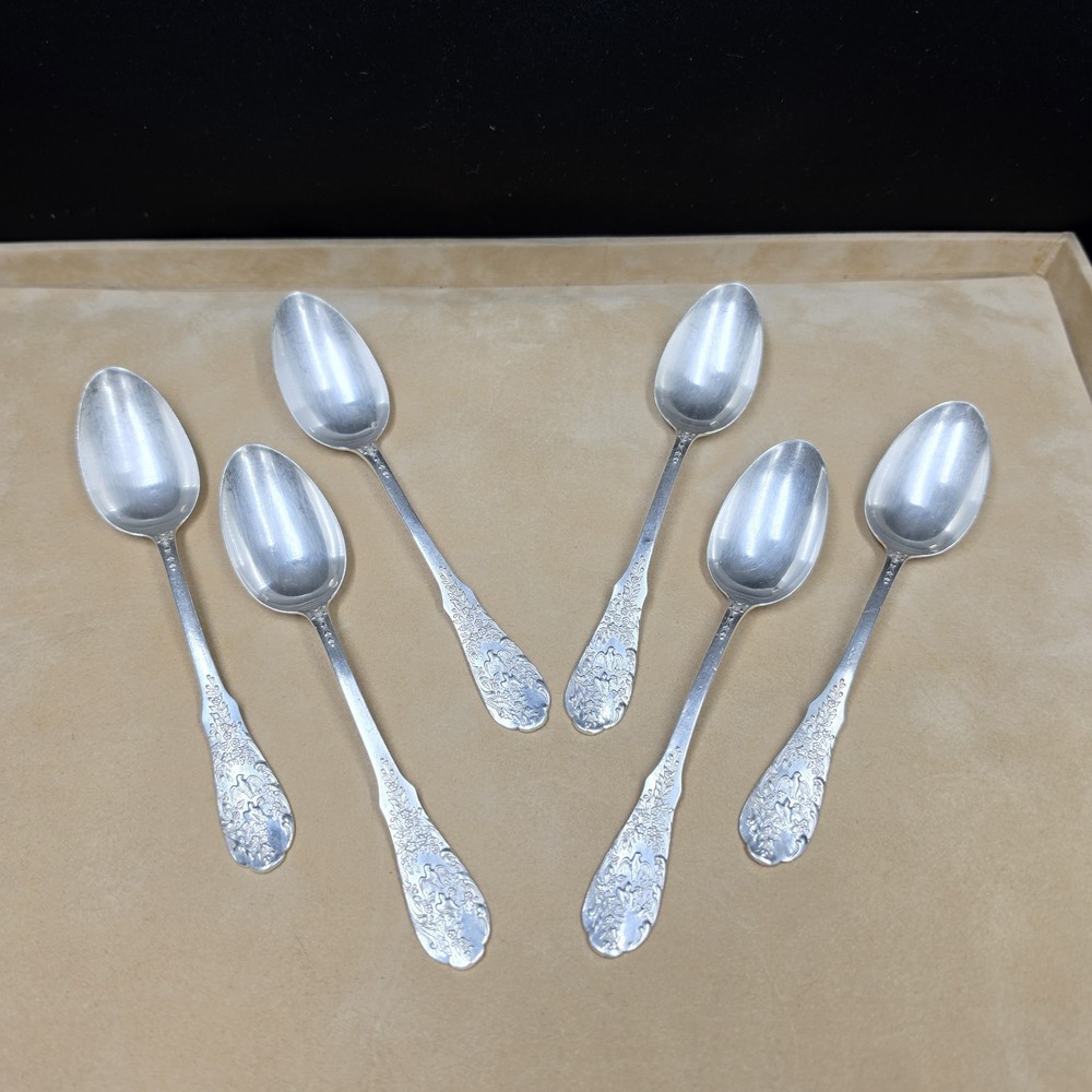 Small Henri Soufflot Spoons in Solid Silver
