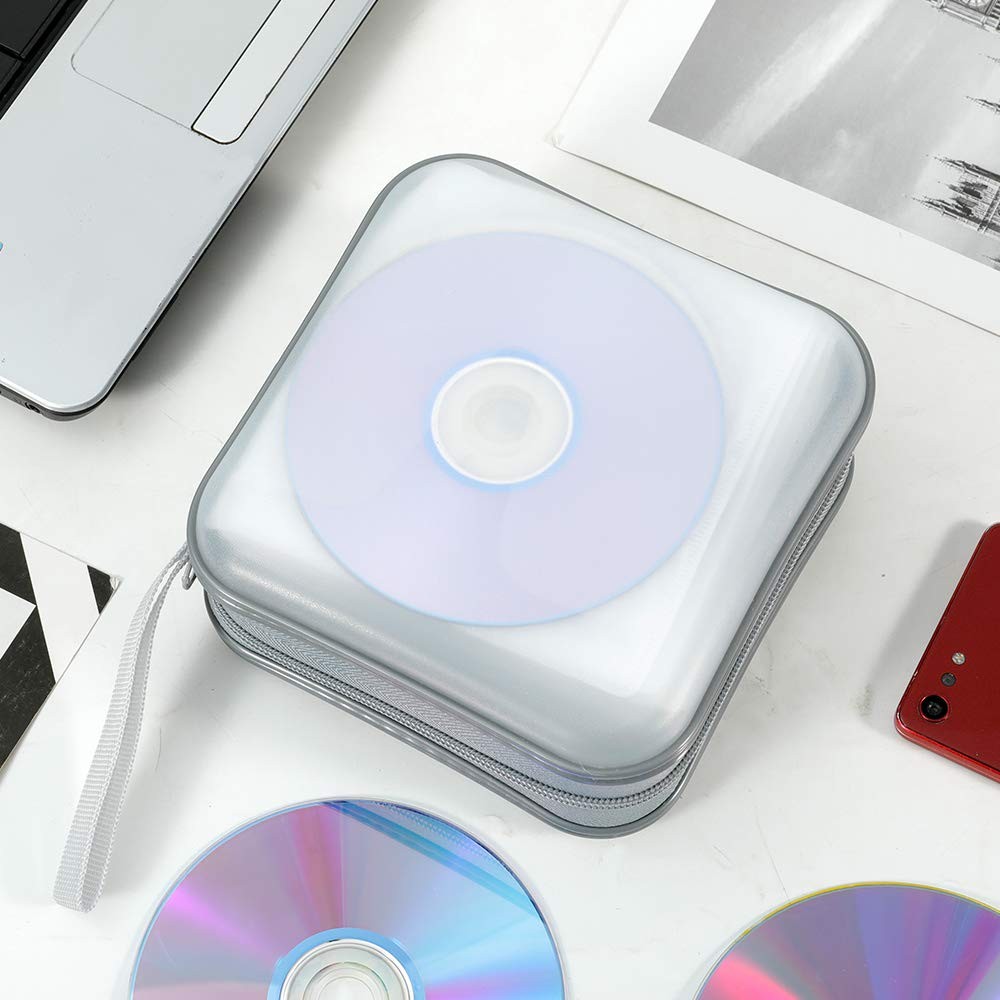 CD Case CD/DVD Case Wallet 40 Capacity Protective CD VCD Case Storage Organiz