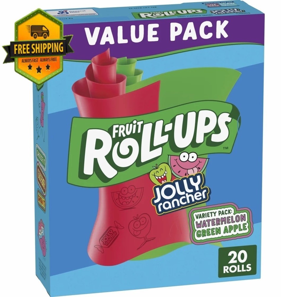 Jolly Rancher Variety Pack Fruit-Flavored Snacks – Fruit Roll-Ups, 20 Count
