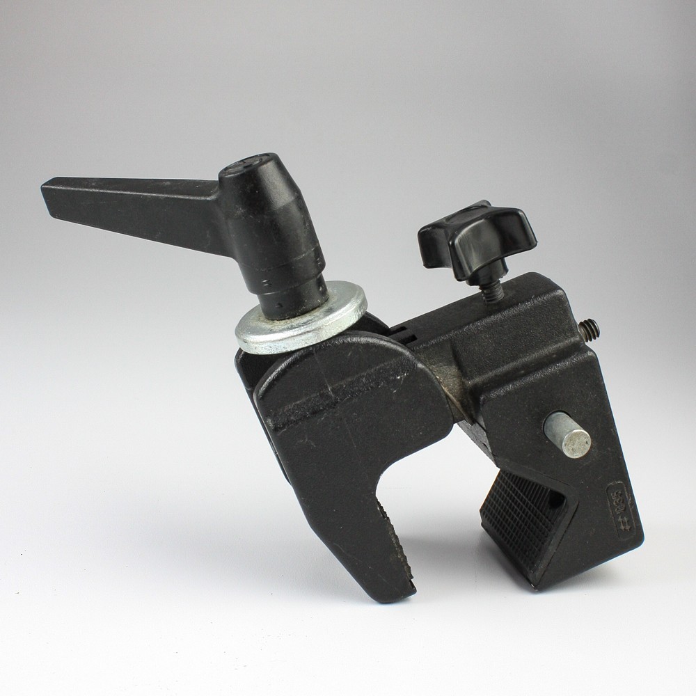 Manfrotto - Black Super Clamp 035 - W/Reversable Threaded Short Stud