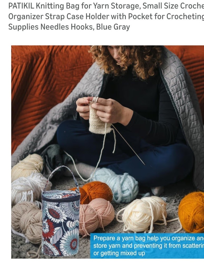 Knitting Bag To Stire Yarn