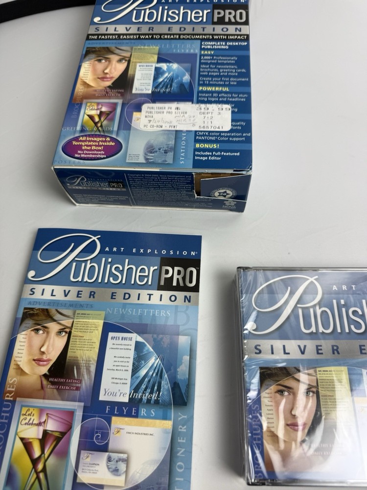 VTG Nova Art Explosion Publisher PRO Silver Edition PC Windows 98/XP/ME