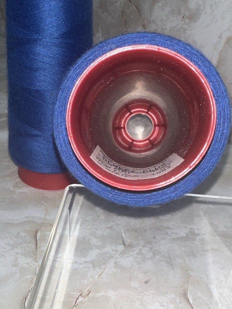 2 Sewkay Plus Serger Thread 6000 Yard Cone 100% Spun Polyester VF Royalty Blue