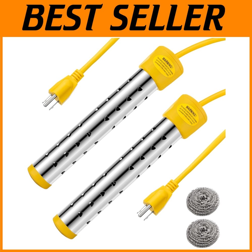 Portable Electric Submersible Pool Heater Set=