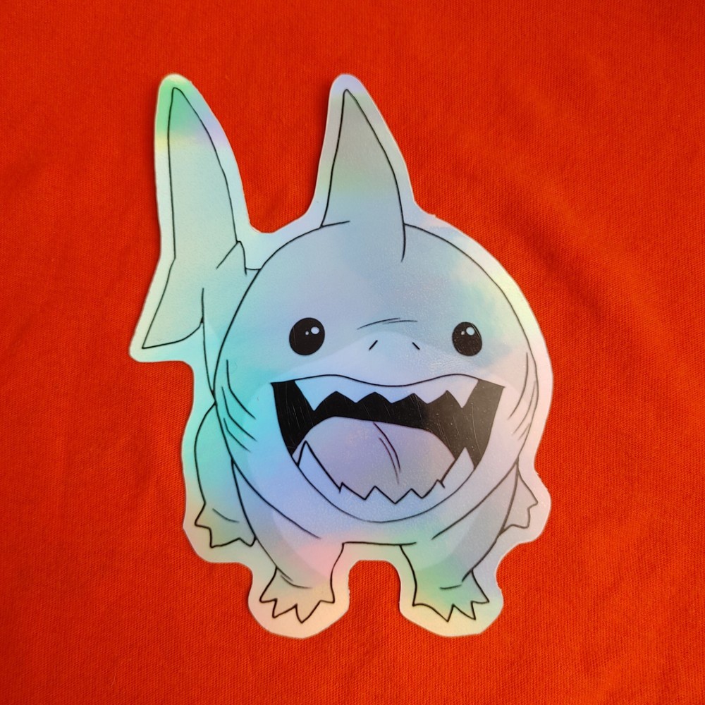 Jeff The Land Shark Foil Sticker