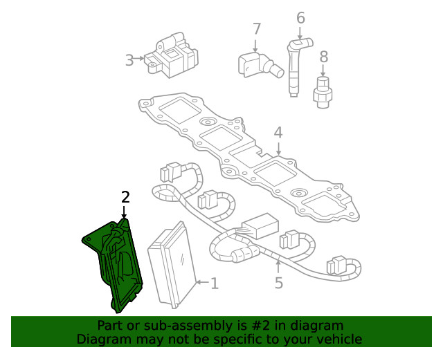 Genuine GM Engine Control Module Bracket 15905990