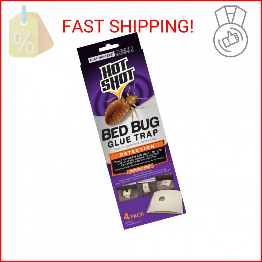 Hot Shot Bed Bug Glue Trap 4 ct