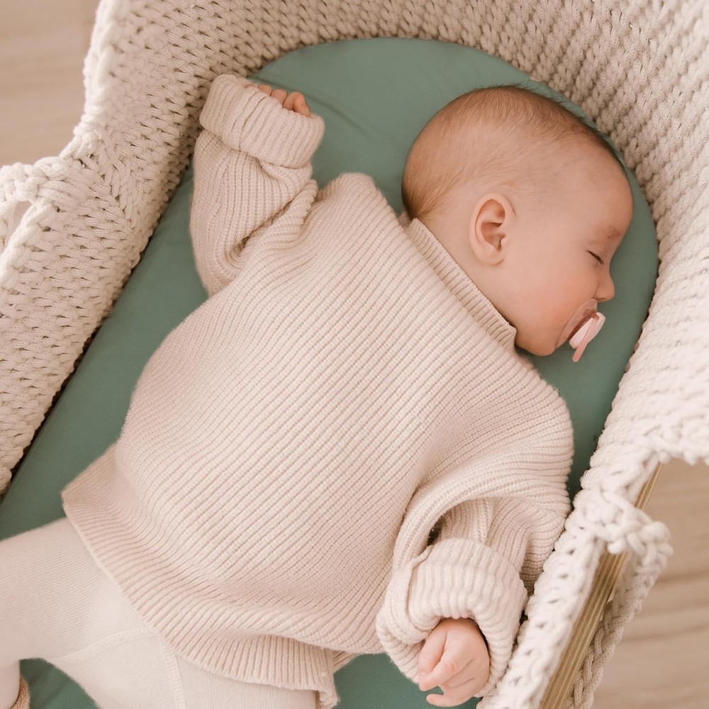 Machine Washable Bassinet Sheets - 3-Pack Fitted Sheets for Ultimate Comfort