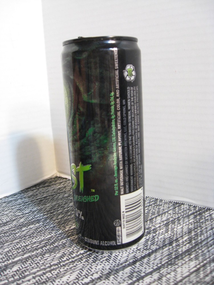 Monster EMPTY Can - 12 oz. HARD Beast Unleashed - Mean Green - 2023
