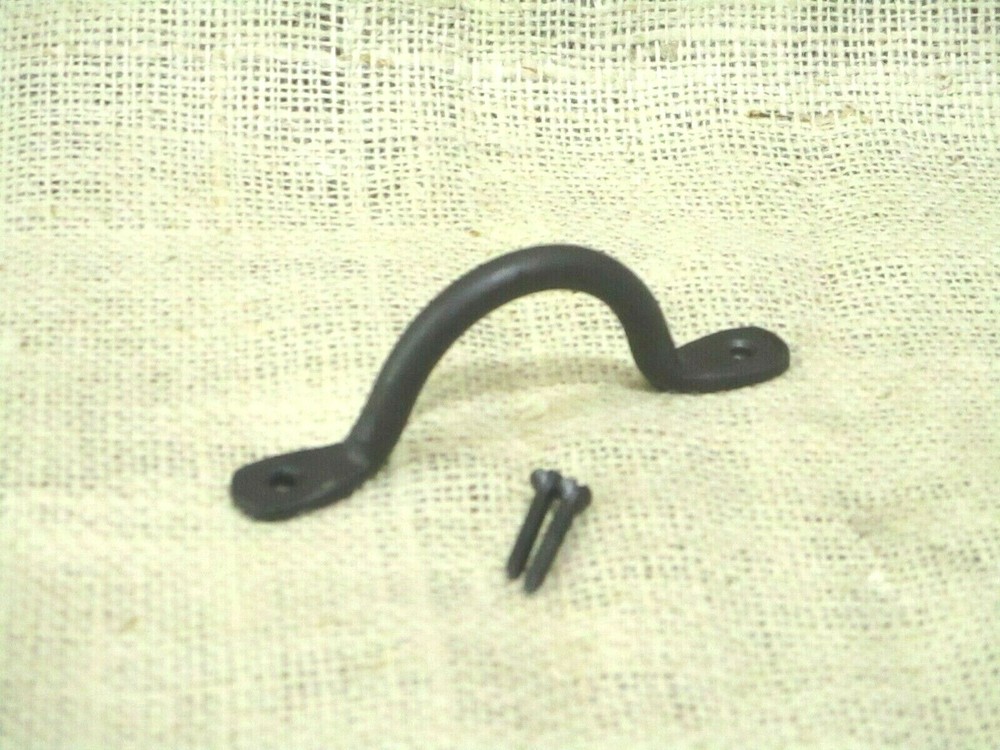 25 HAND FORGED IRON DRAWER BIN PULLS 4 1/4" LONG CABINET HANDLES KITCHEN BATH