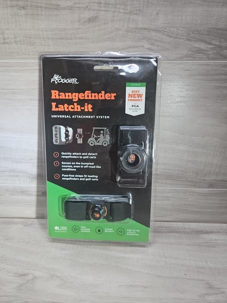 Frogger Golf Rangefinder Latch-It Golf Cart Attachment NEW