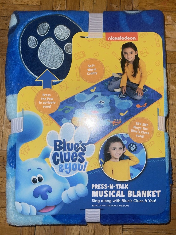 Nickelodeon Blue’s Clues Blanket 30”x43” - Blue