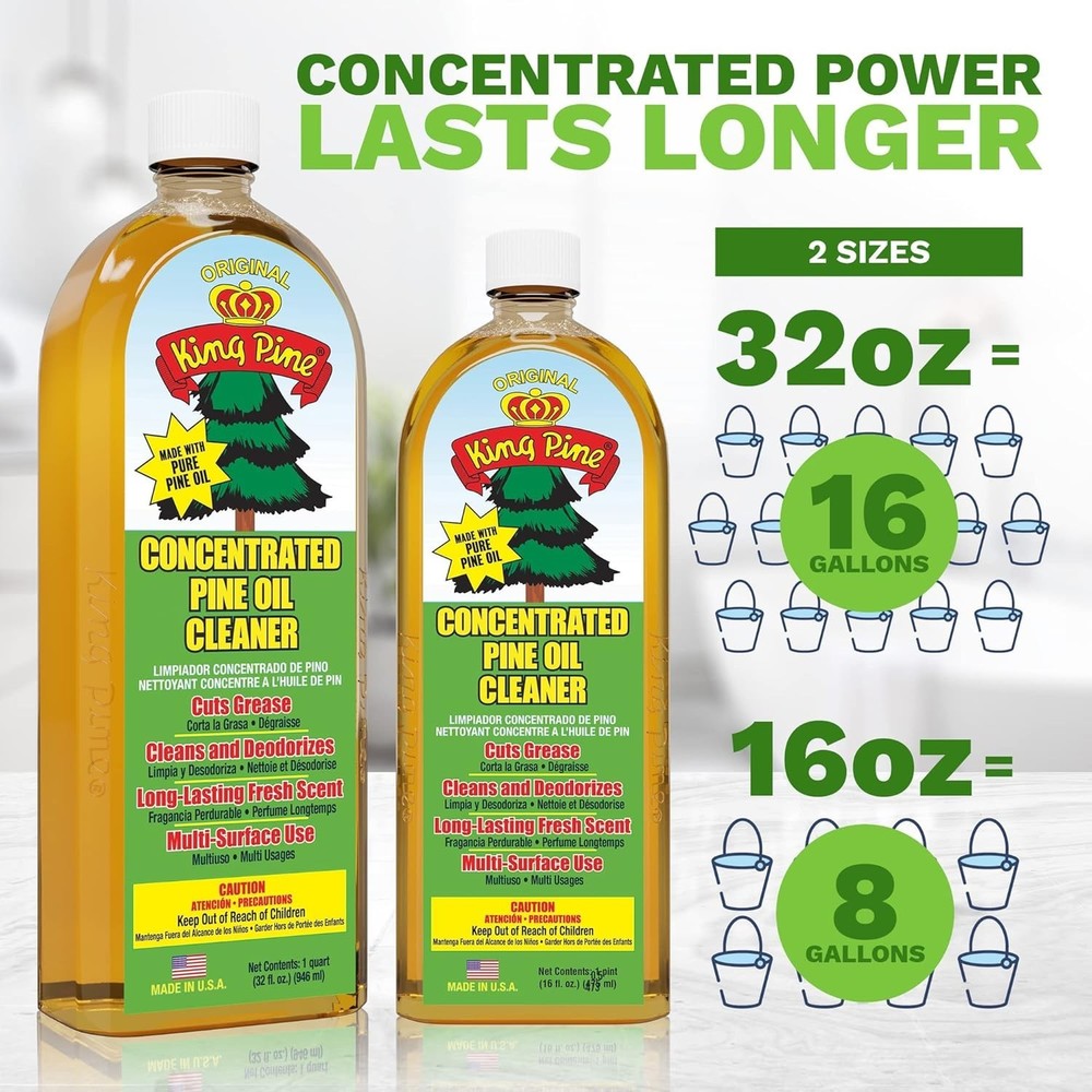 King Pine Concentrated Oil Multi-Surface Cleaner, 16 Fl. Oz.