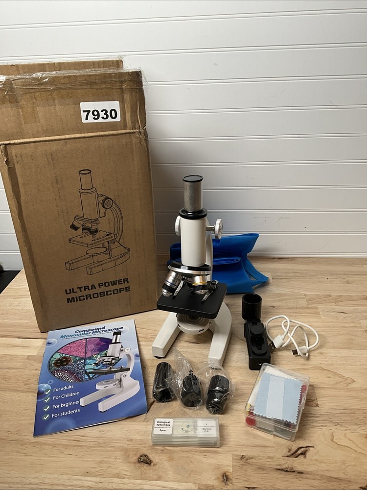 JECONE Microscope for Adults & Kids, 40X-2000X High-Power Compound Microscope