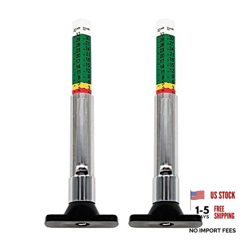 Tire Tread Depth Gauge, 2 Pack