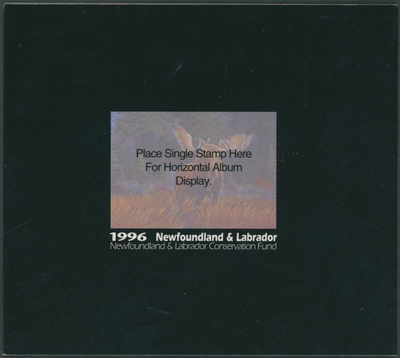 1996 CANADA-NEWFOUNDLAND & LABRADOR. CONSERVATION, MOOSE, VD.#NLW3