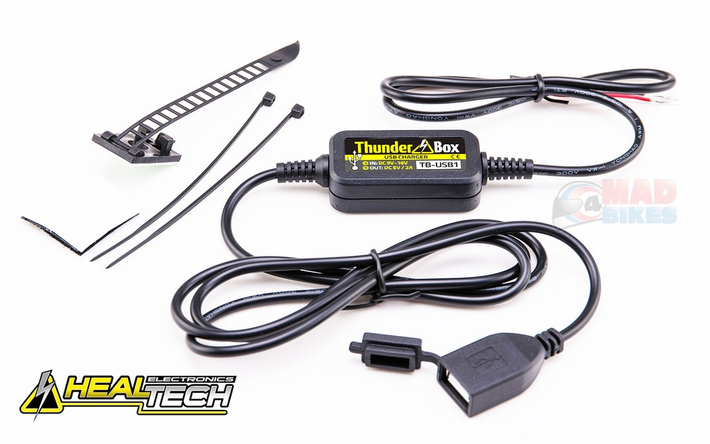 Healtech Advanced Motorcycle USB Charging Module Charge and Protect USB Devices