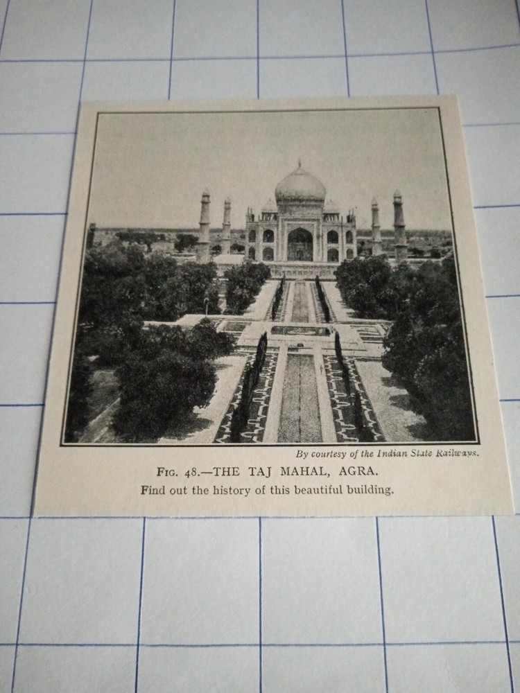 The Taj Mahal Agra   c 1930