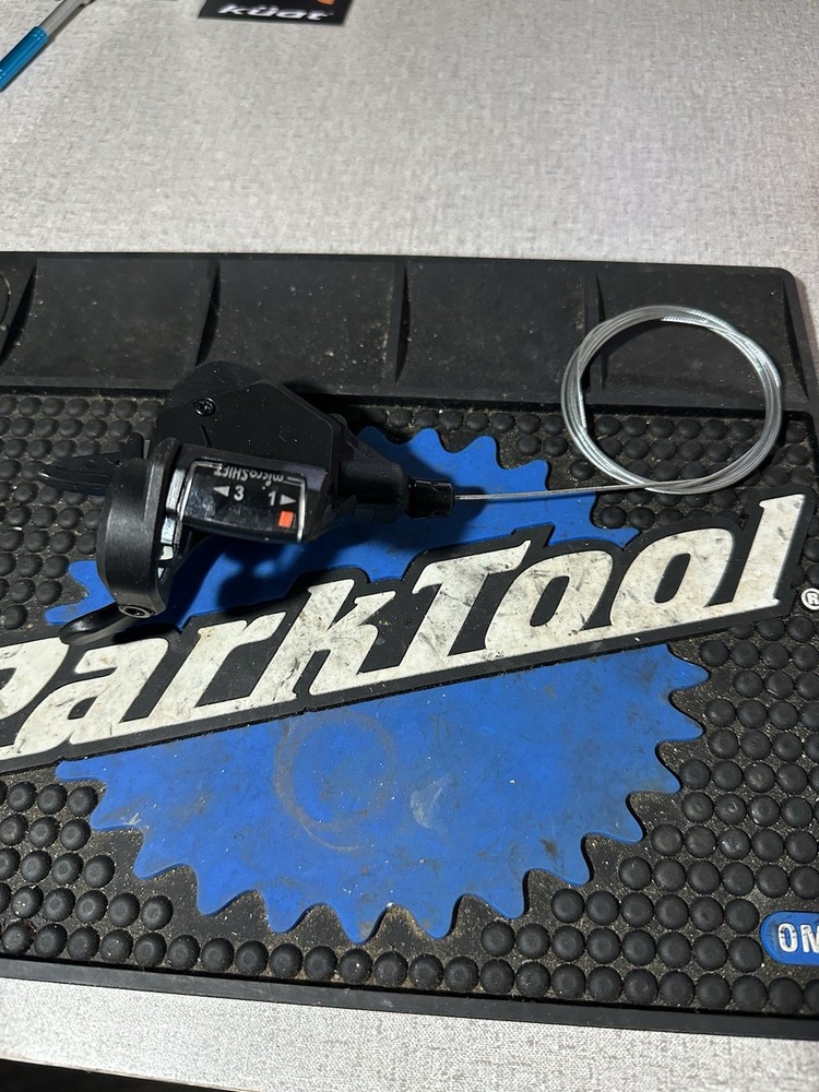 Microshift Mezzo 3 Speed Left Trigger Shifter Black New