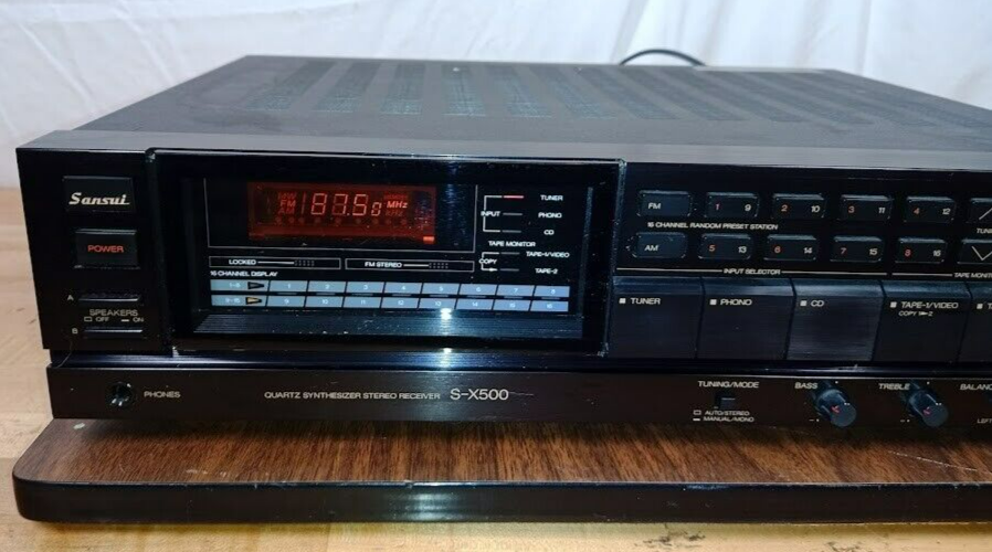 Vintage Sansui S-X500 Studio Quartz Synthesizer Audio Receiver - Working