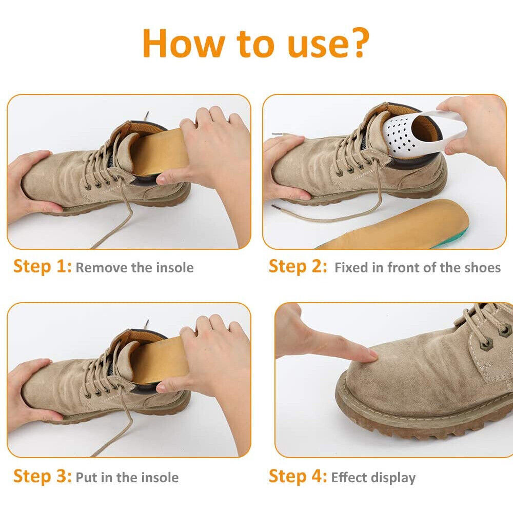 Shoe Trees Support Shaper Plastic Spring Stretcher / Shoe Crease Protector Guard