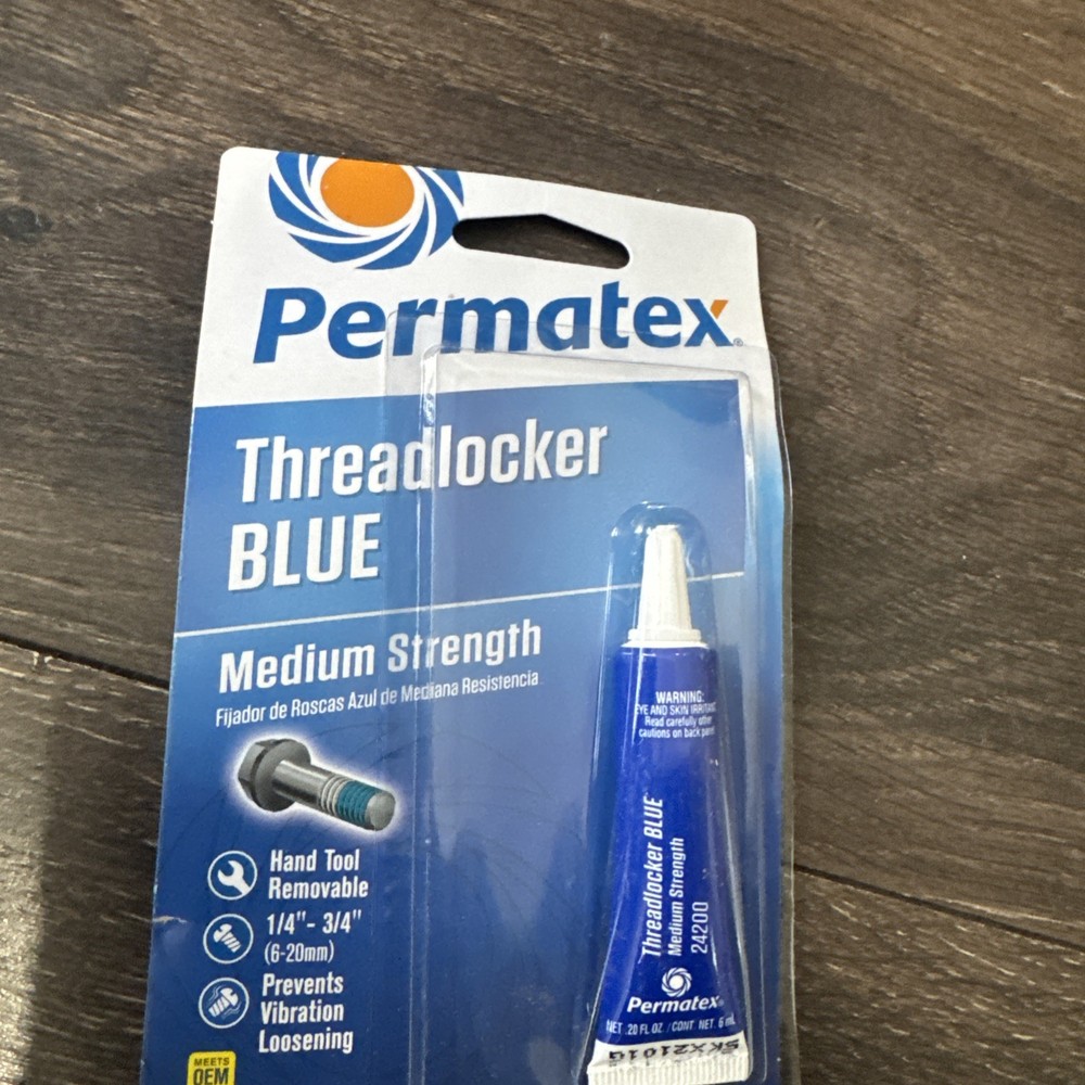 Permatex 24200 Blue Threadlocker Medium Strength Removable 6ml