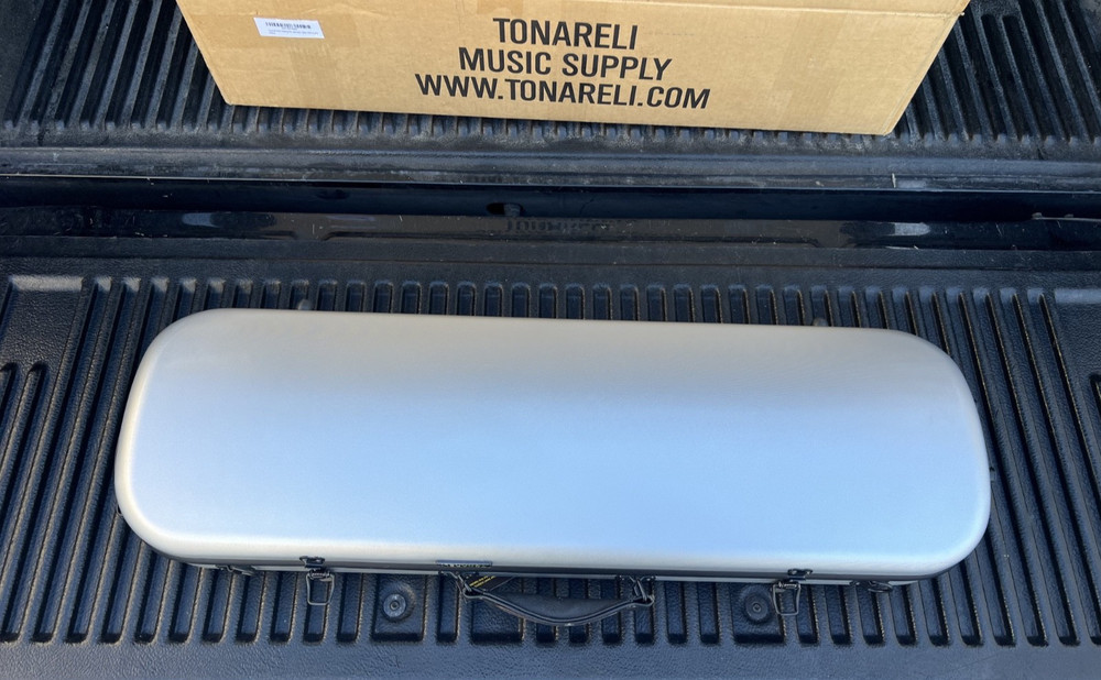 Tonareli VNPCO Polycarbonate Oblong Violin Case Silver