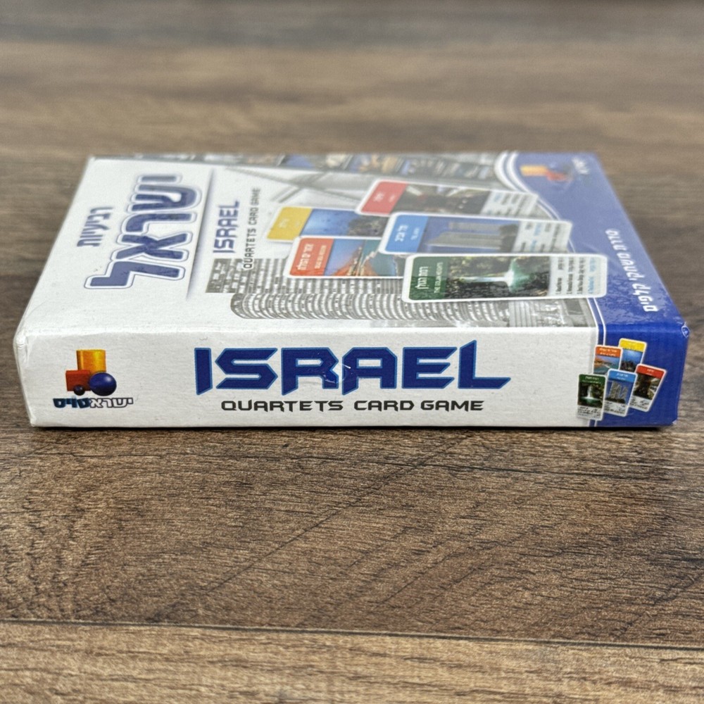 ISRAEL HEBREW PLAYING QUARTETS CARD GAME New Sealed Box
