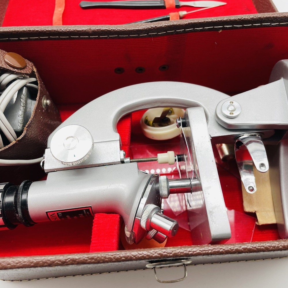 Phillip Barrilleaux Vintage Microscope Set With Tools