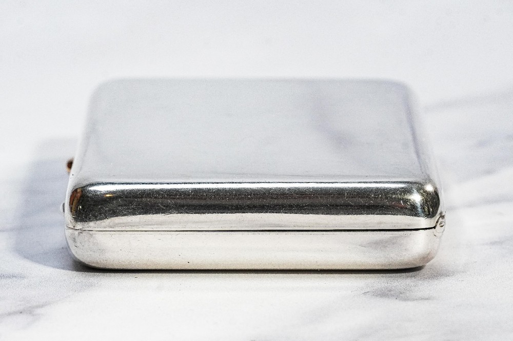 Exceptional Large Heavy Antique Gorham Sterling Silver Cigarette Card Case