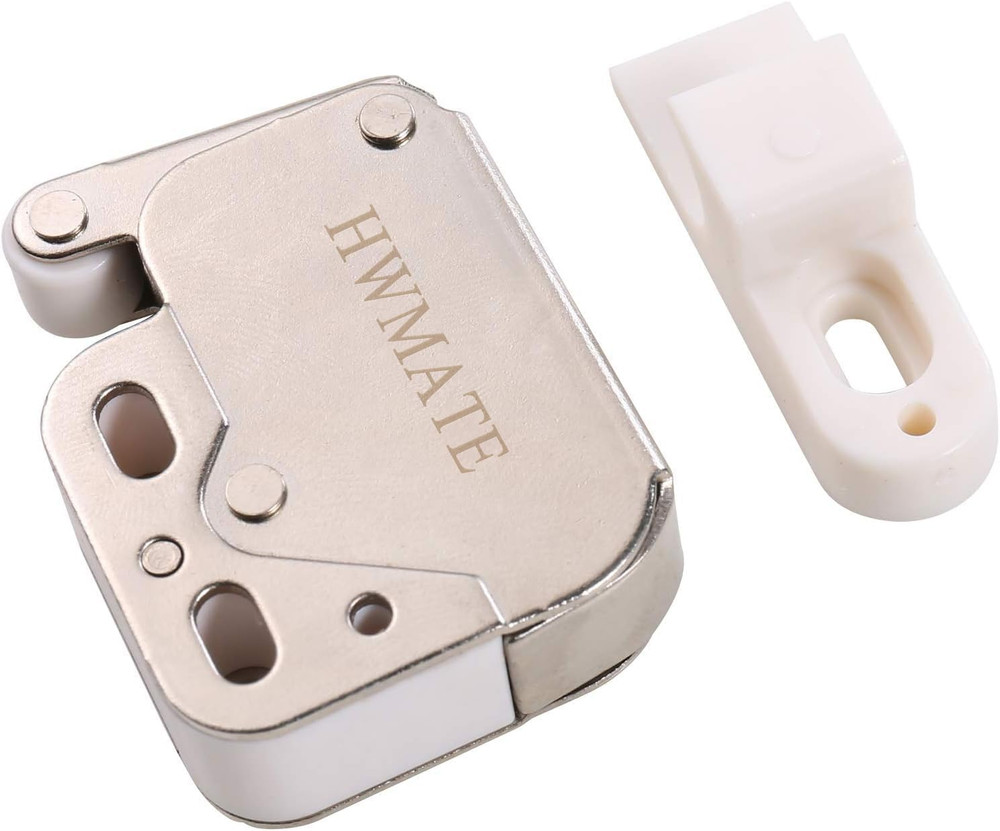 Push to Open Touch Release Lock Spring Loaded Mini Latch for Kitchen Cabinet Cup