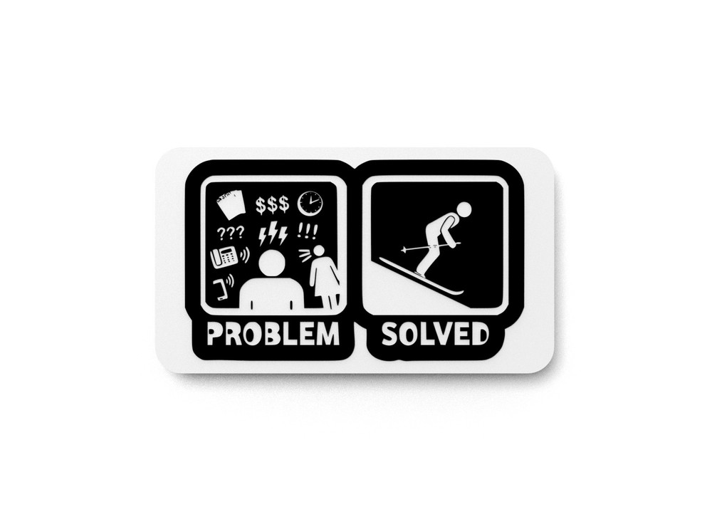 Problem Solved | Funny sign For Home or Office