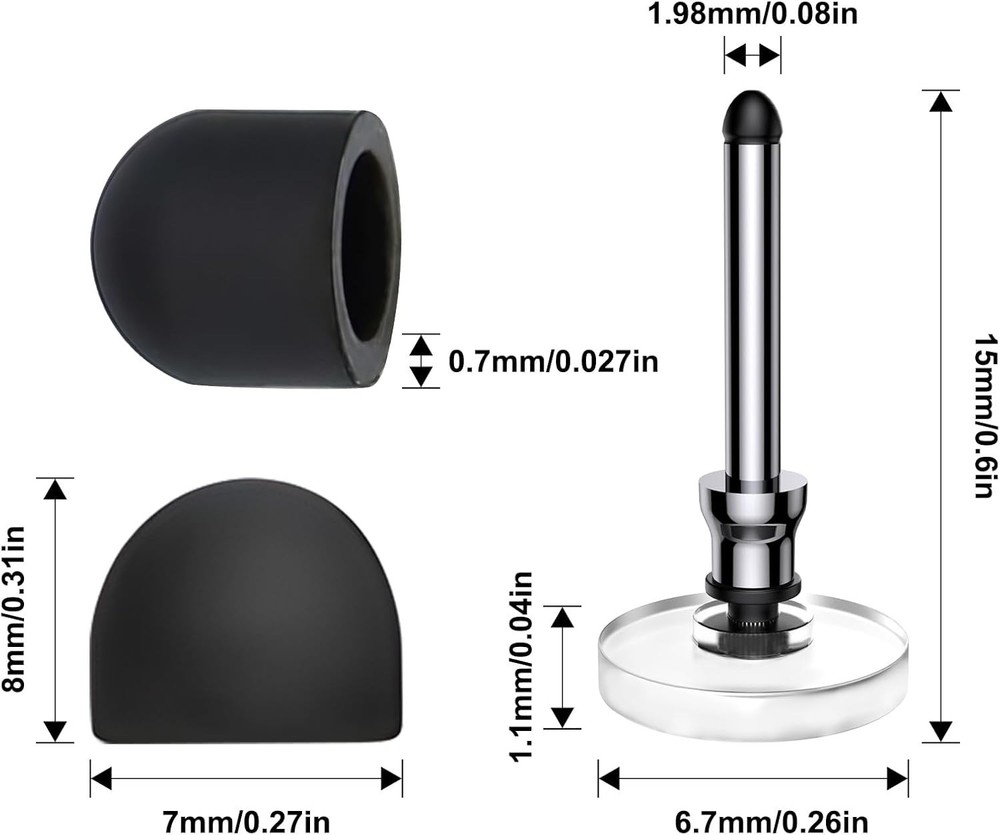 15-Count High Precision Stylus Replacement Tips Set for Ultimate Touch Accuracy
