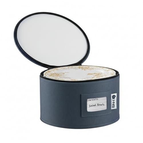 Salad Plates Storage Container - Hard Shell China Organizer 9" Salad Plates