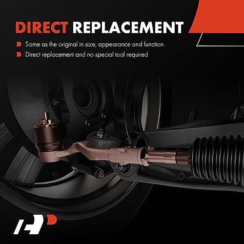 Set of 4, Front Inner Outer Tie Rod End Kit, Compatible with Ram ProMaster