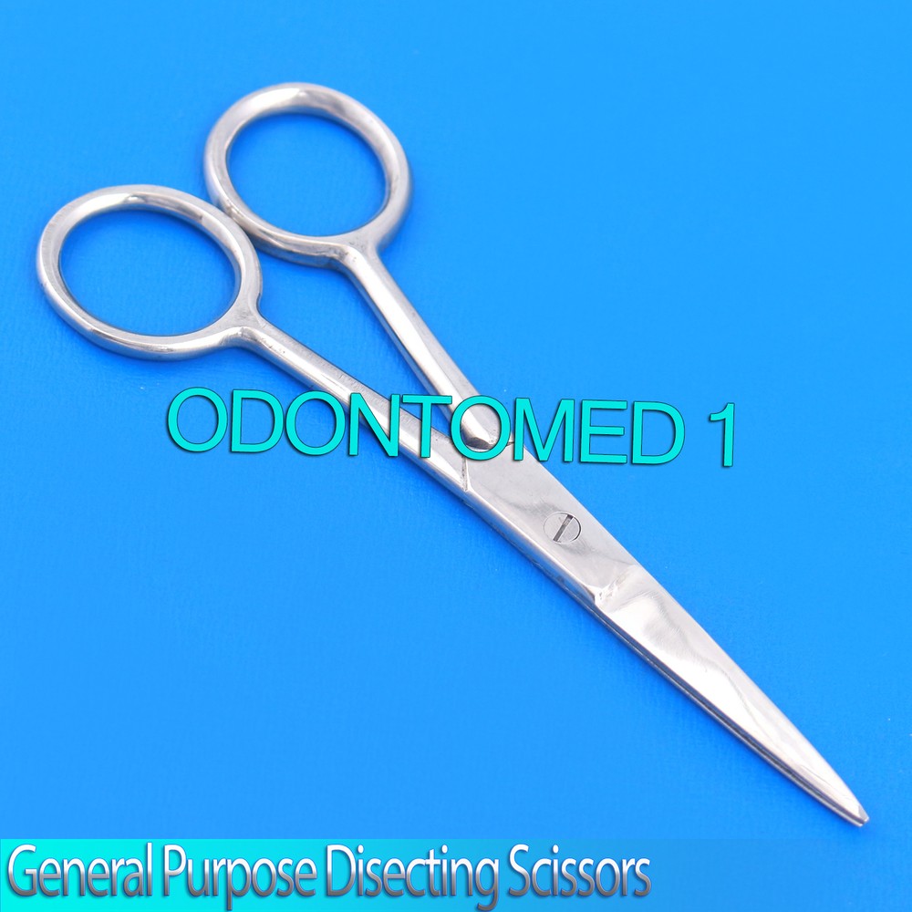 New 4.5" General Purpose Disecting Scissors Straight Sharp Surface