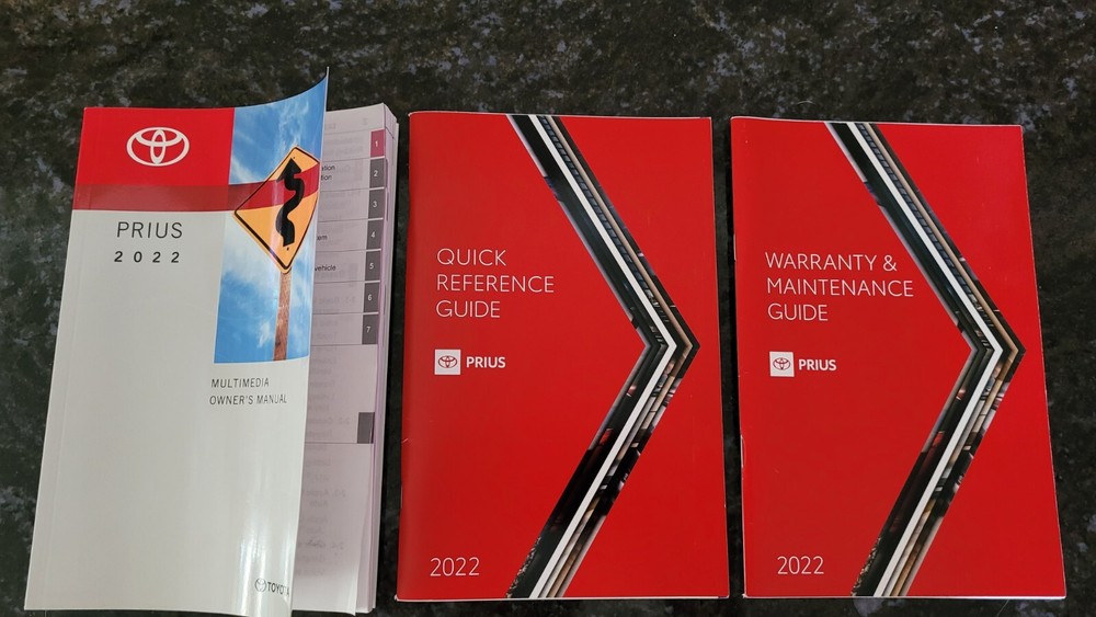 2022 Prius Multimedia Owner’s Manual, Warranty & Maint. Guide, & Quick Reference