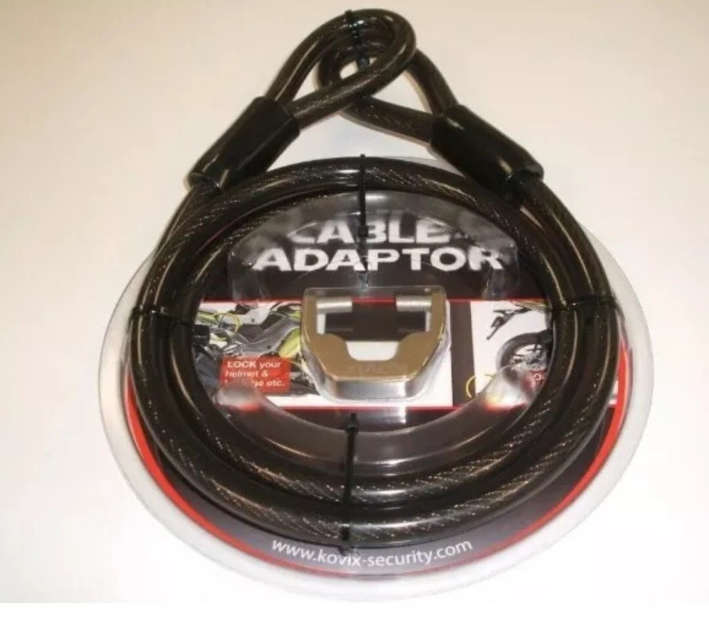 Lock cable and adaptor Kovix KZA-150 Cable And Adaptor Motorcycle