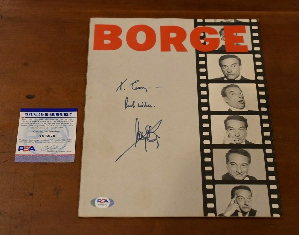 Rare 1965 VICTOR BORGE Signed Comedy In Music Program-PSA Authenticated